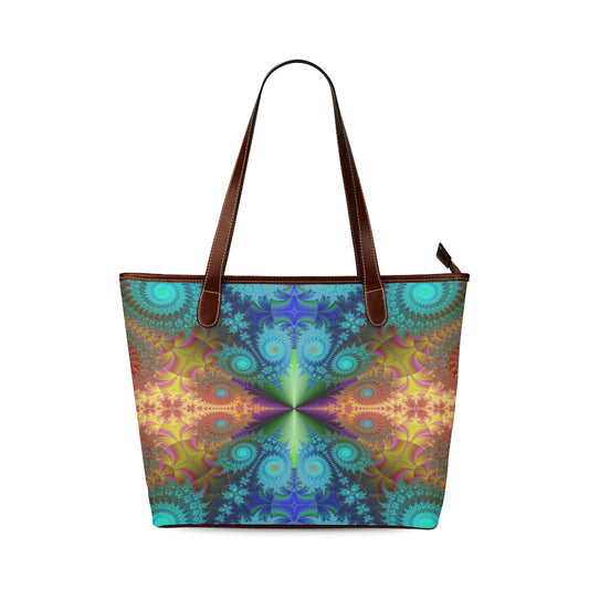 Shoulder Tote Fractal Bag (Model1646)