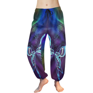 Women's Butterfly Swirl All Over Print Harem Pants (Model L18)