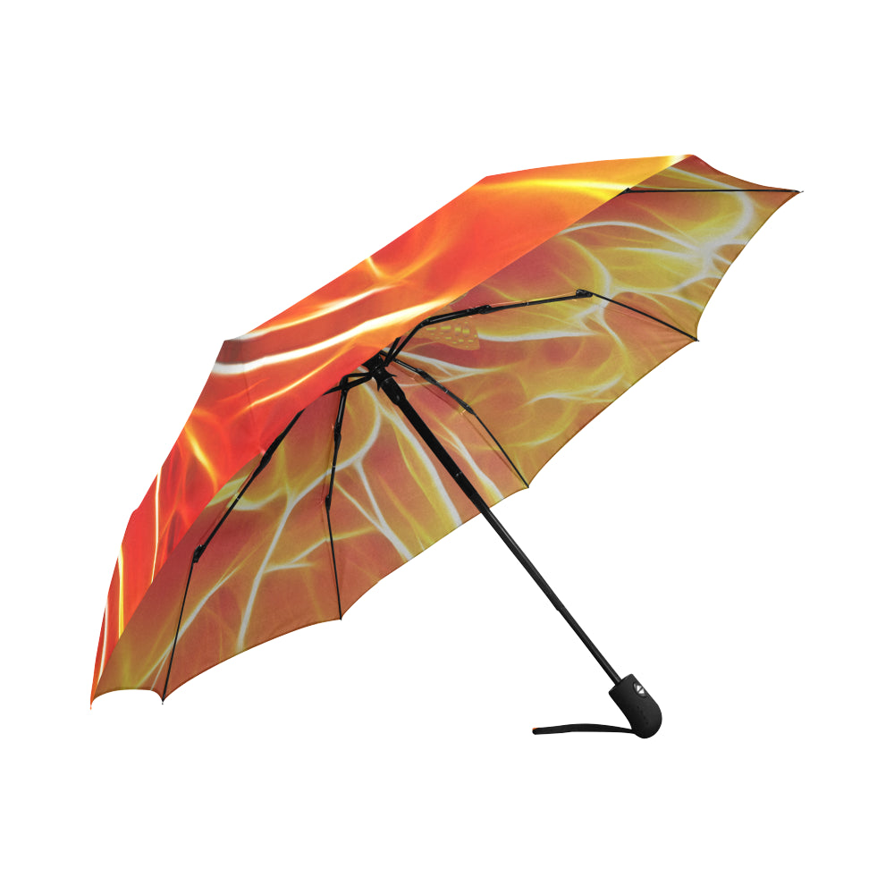 Automatic Foldable Electric Orange Butterfly Umbrella