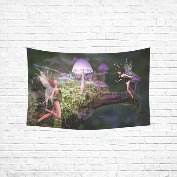 Wall Tapestry Magic Mushroom Fairies (60