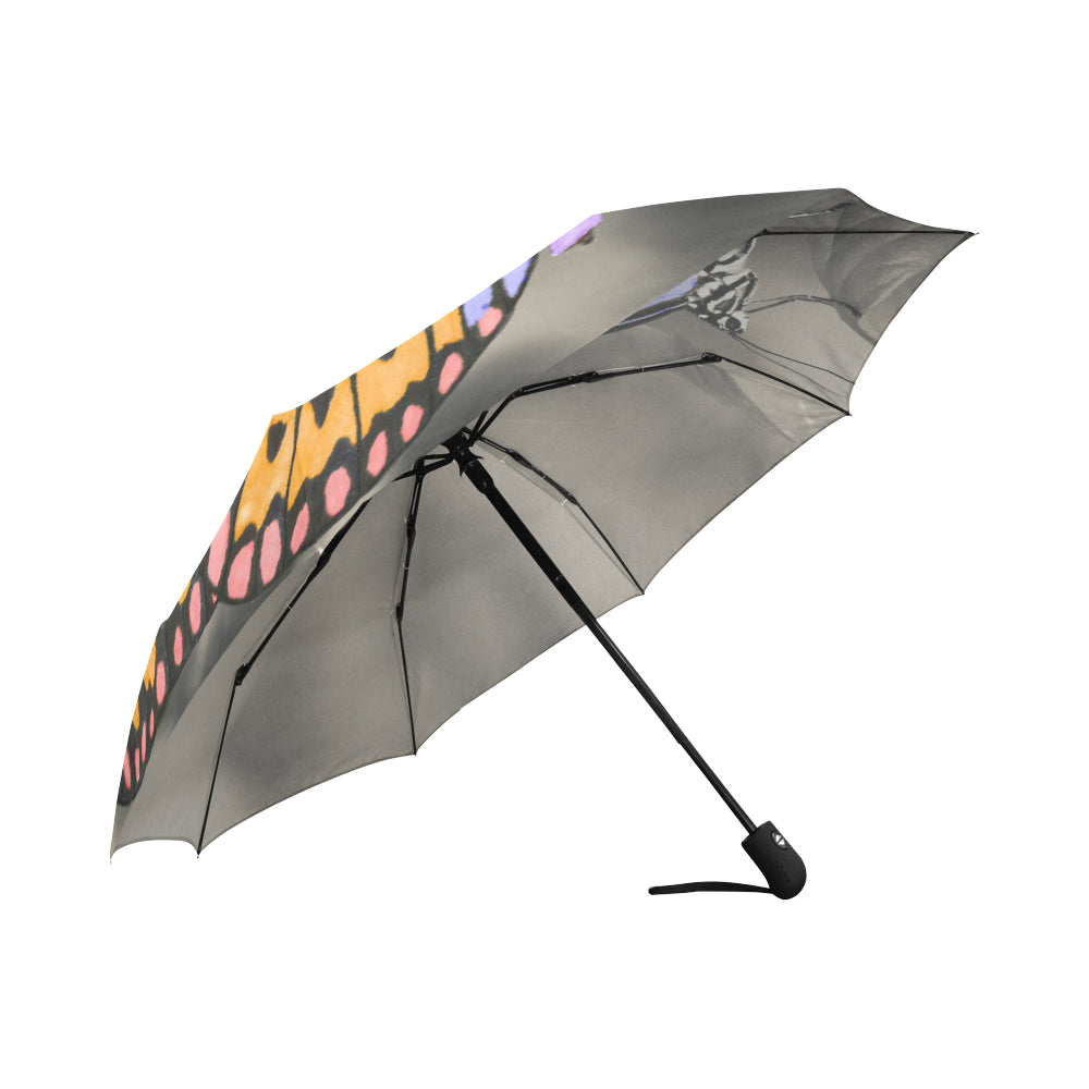 Anti-UV Color Gray Butterfly Automatic Umbrella