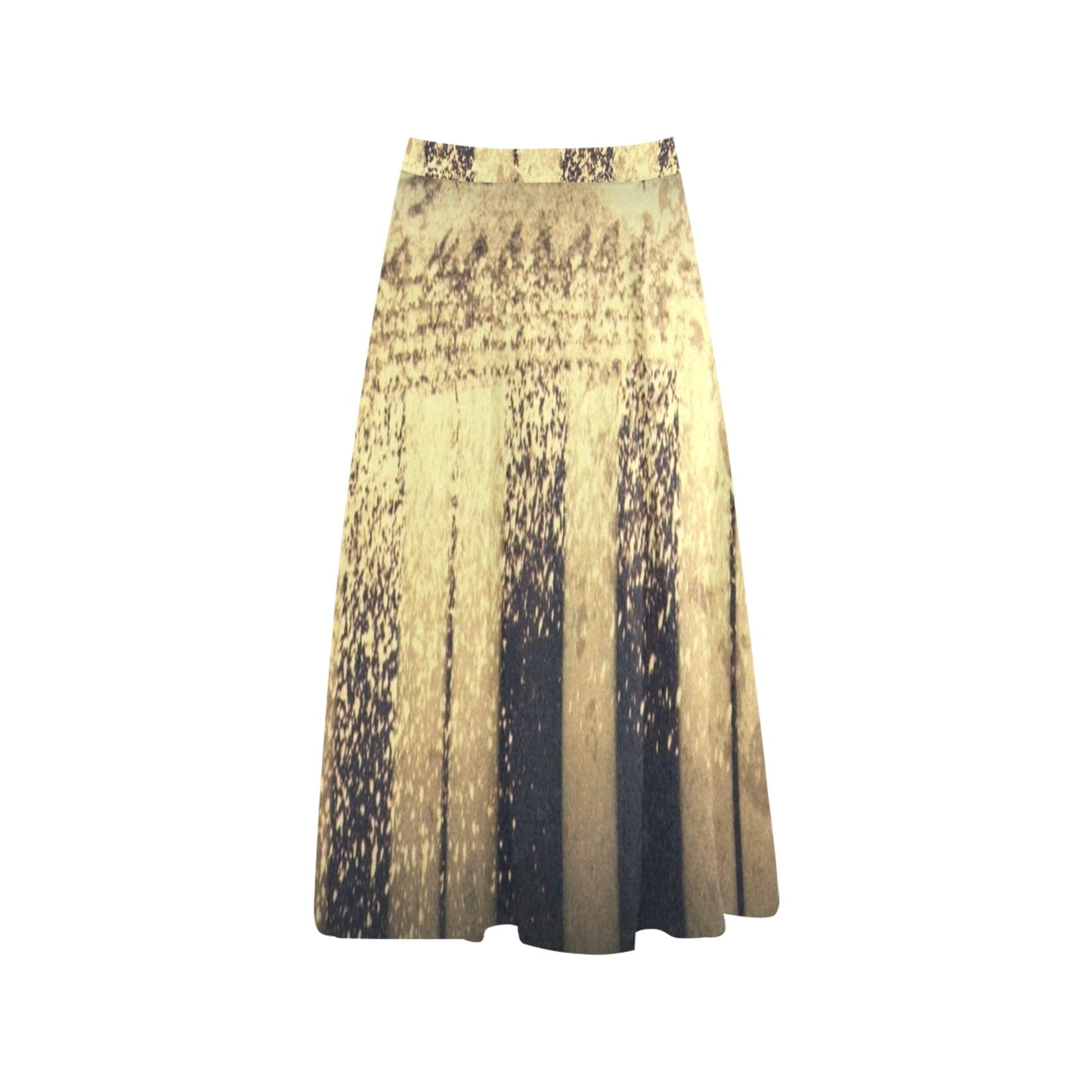 Women's Crepe Faded Bottom Keys Skirt (Model D16)