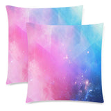 FOX PRODUCTS- Throw Pillow Cover 18"x 18" (Twin Sides) (Set of 2) Pixel Galaxy