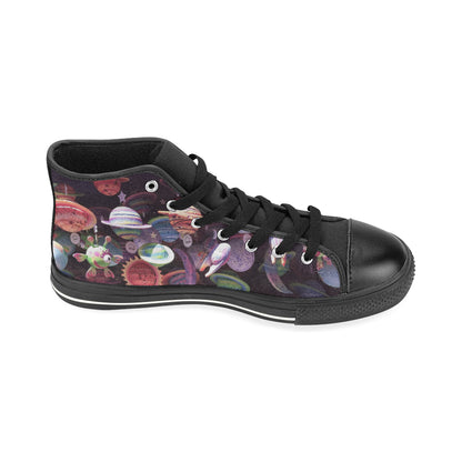 Women's High Top Alien Planet Shoes (Model 017) (Made in USA)