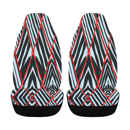 Car Seat Cover Zebra Cage Airbag Compatible (Set of 2)