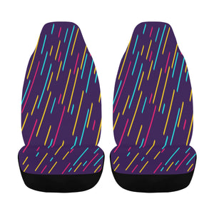 FOX PRODUCTS - Car Seat Cover Airbag Compatible - "Colored Rain" - (Set of 2)
