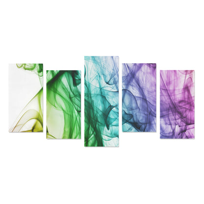 FOX PRODUCTS- Canvas Wall Art Prints (No Frame) 5-Pieces/Set F Color Smoke