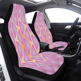 Car Seat Cover Pink Fractal Airbag Compatible (Set of 2)