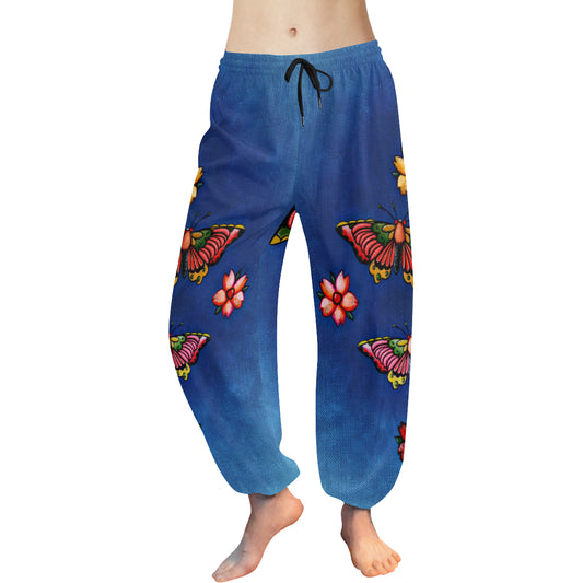 Harem Vintage Butterfly Women's Pants (Model L18)