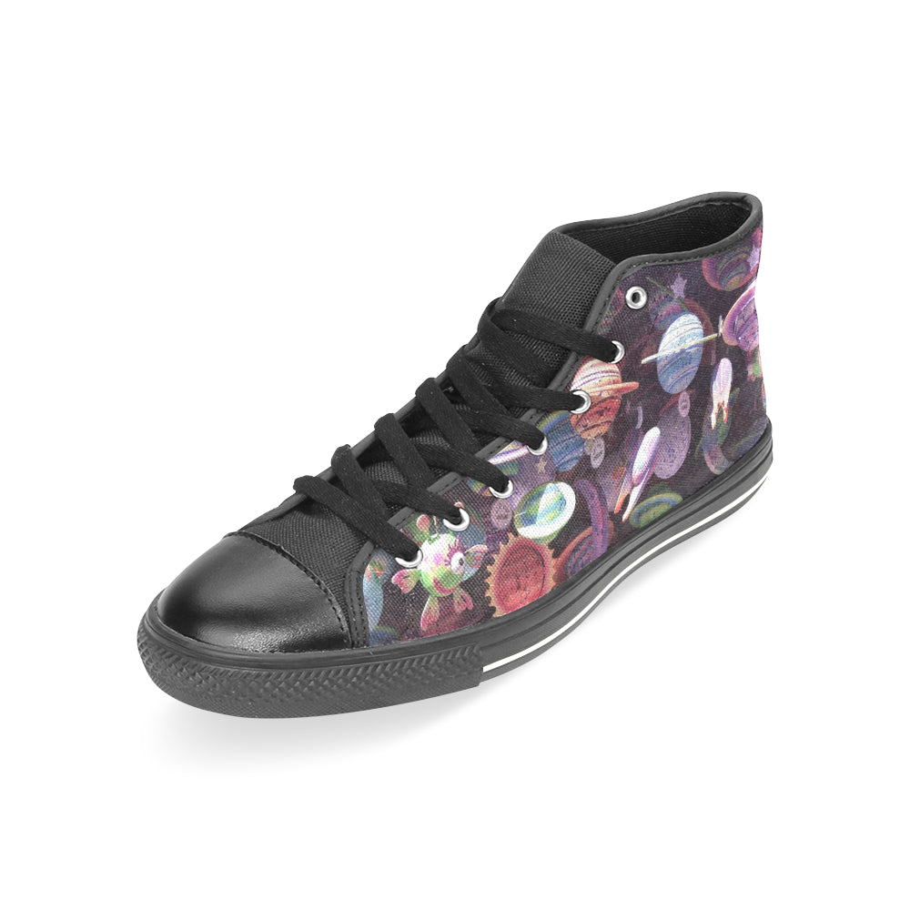 Women's High Top Alien Planet Shoes (Model 017) (Made in USA)