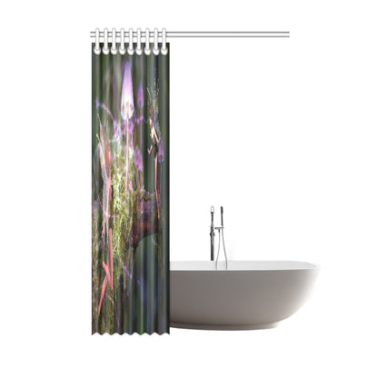 Shower Curtain Magic Mushroom Fairies 48" x 72"