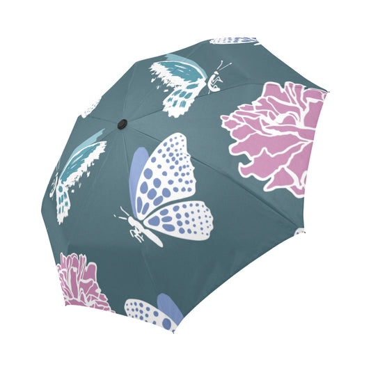 Automatic Foldable Butterfly Flowers Umbrella