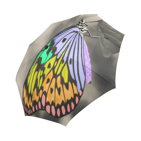 Anti-UV Color Gray Butterfly Automatic Umbrella