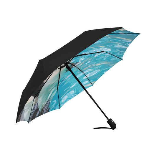 Anti-UV Automatic Orca Whale Umbrella (Underside Printing) (Model U06)