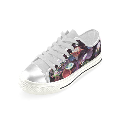 Women's Canvas Alien Planet Shoes (Model 018) (Made In USA)