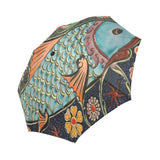 Anti-UV Mosaic Fish Automatic Foldable Umbrella