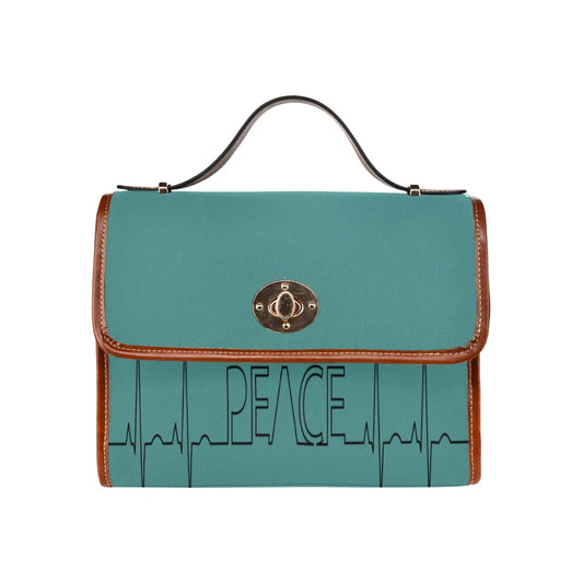 FOX PRODUCTS- Waterproof Canvas Bag "Peace" (All Over Print) (Model 1641)