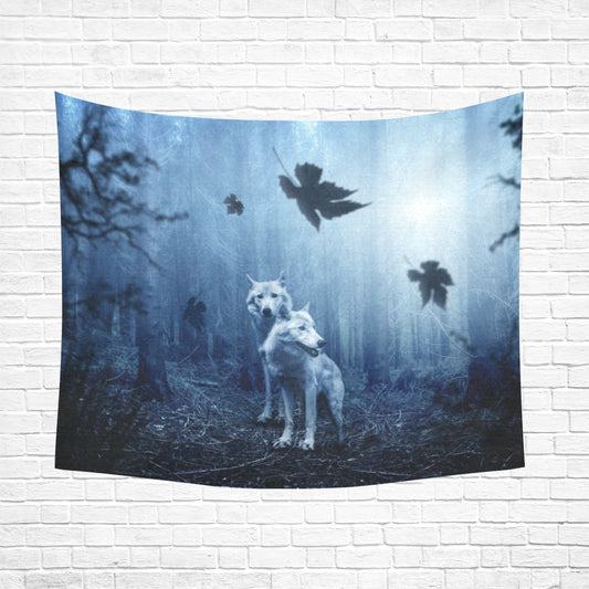 FOX PRODUCTS- Wall Tapestry The Wolves Forest  60"x 51"