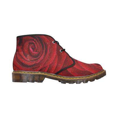 Women's Canvas Chukka Rosa Boots (Model 2402-1)