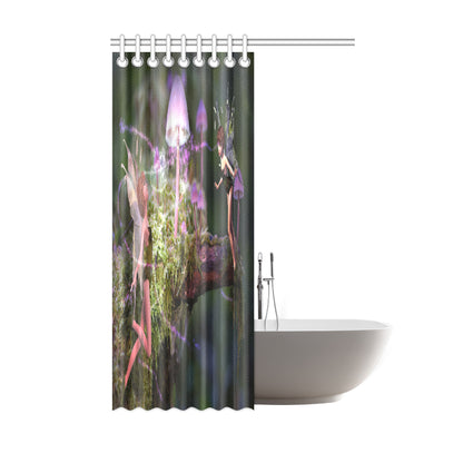 Shower Curtain Magic Mushroom Fairies 48" x 72"