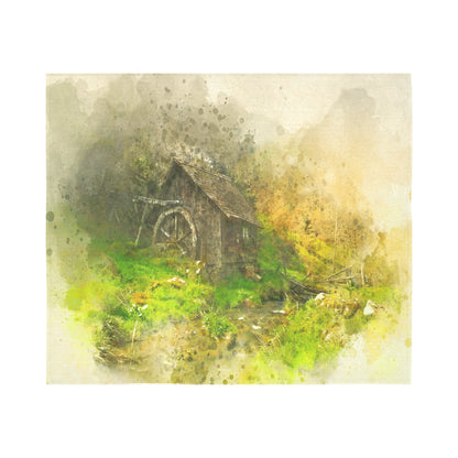 FOX PRODUCTS- Wall Tapestry The Shack On The Hill 60"x 51"