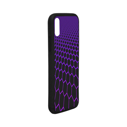FOX PRODUCTS- iPhone X (with Hard Plastic Back) Rubber Case, Hexa-phone
