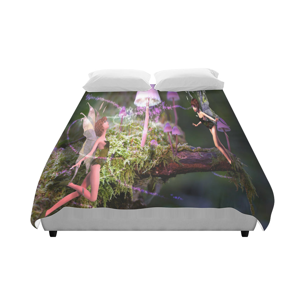 Duvet Cover Magic Mushroom Fairies (86"x70")