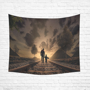 Wall Tapestry On Track 60"x 51"