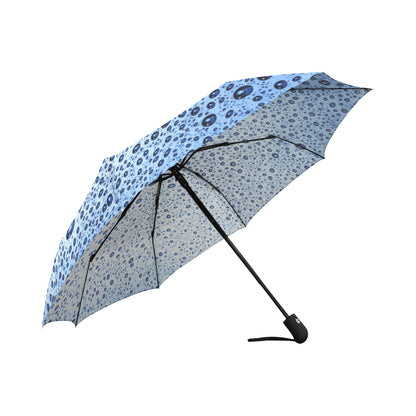 Anti-UV Wet Blue Automatic Foldable Umbrella