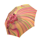Automatic Foldable Orange Swirl Butterfly Umbrella