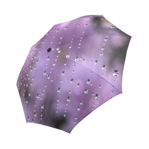 Anti-UV Raindrops on Spider Web Automatic Foldable Umbrella