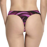 Underwear Women's Classic Thong, Purple Rose (Model L5)