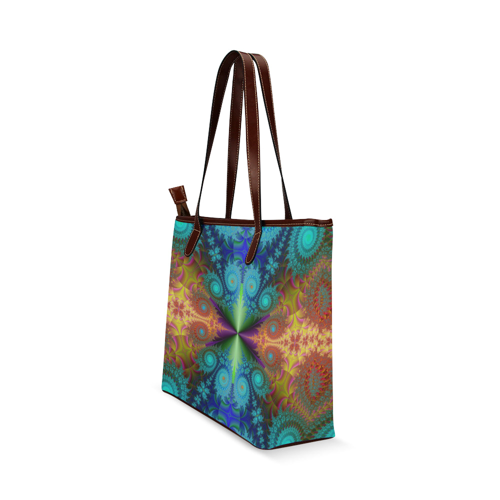 Shoulder Tote Fractal Bag (Model1646)