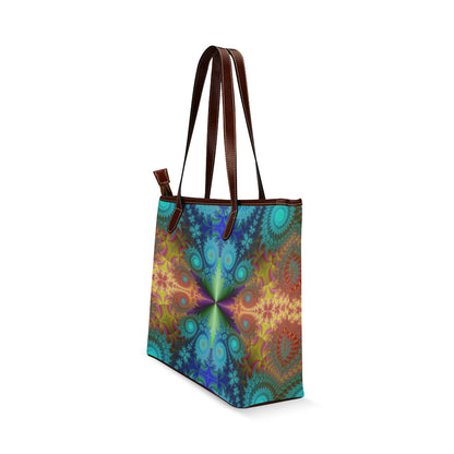 Shoulder Tote Fractal Bag (Model1646)