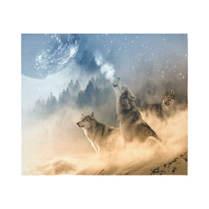 FOX PRODUCTS- Wall Tapestry 60"x 51" The Wolf Pack