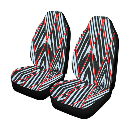 Car Seat Cover Zebra Cage Airbag Compatible (Set of 2)