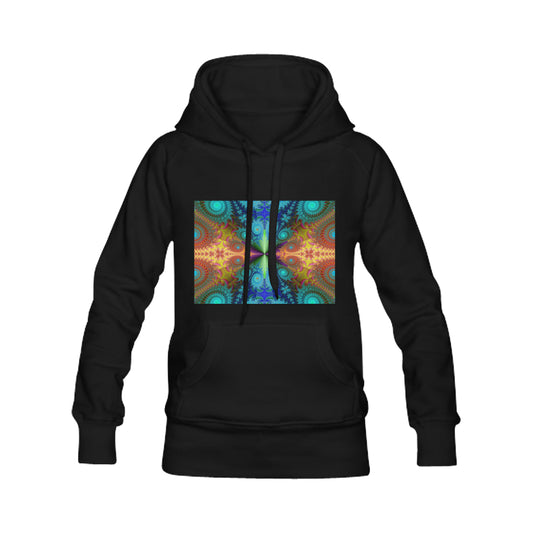 Women's Classic Fractal Hoodie (Model H07)