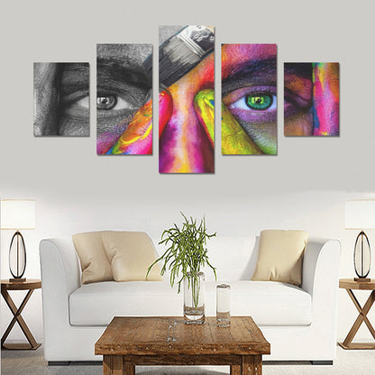 FOX PRODUCTS- Canvas Wall Art Prints (No Frame) 5-Pieces/Set B Cover Of color