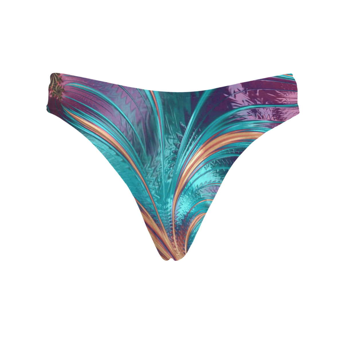 Underwear Women's Classic, Thong Fractal Feather (Model L5)
