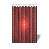 Red Mandala Shower Curtain