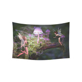 Wall Tapestry Magic Mushroom Fairies (60" x 40")