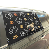 Pet Dogs Car Window Sun Shade Cover-Paw Prints (3 colors)