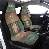 Car Seat Cover Mauve Fractal Airbag Compatible (Set of 2)
