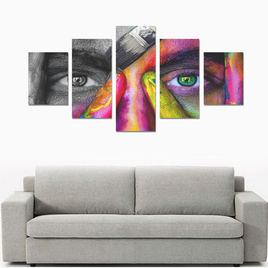 FOX PRODUCTS- Canvas Wall Art Prints (No Frame) 5-Pieces/Set B Cover Of color