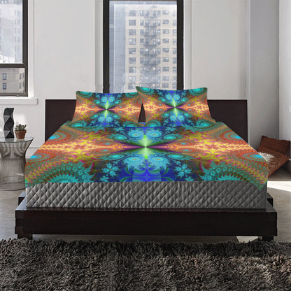 3-piece Bedding Set Fractal