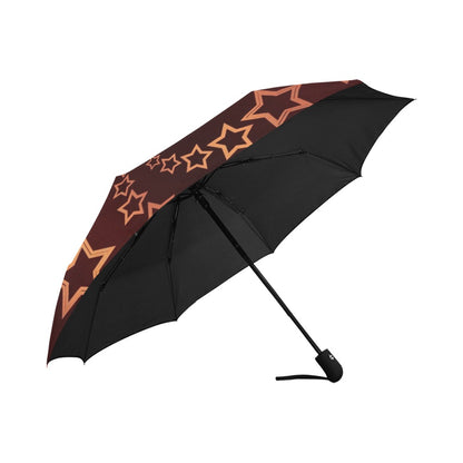 Anti-UV Automatic Gold Stars Umbrella (Outside Printing) (Model U09)