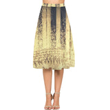 Women's Crepe Faded Top Keys Skirt (Model D16)