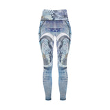 All Over Print High Waist Fantasy Moon Leggings with Pockets (Model L56)