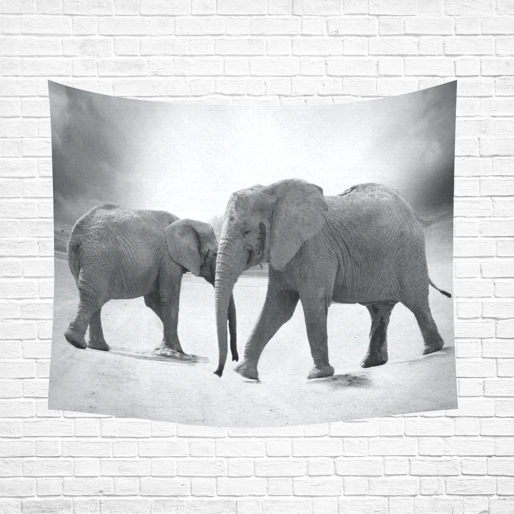 Wall Tapestry Elephants 60"x 51" (3 colors)