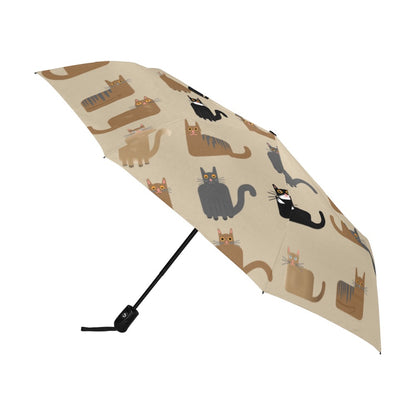 FOX PRODUCTS - Anti-UV Automatic Umbrella | CatAstrophe | (Outside Printing)(Model U09)